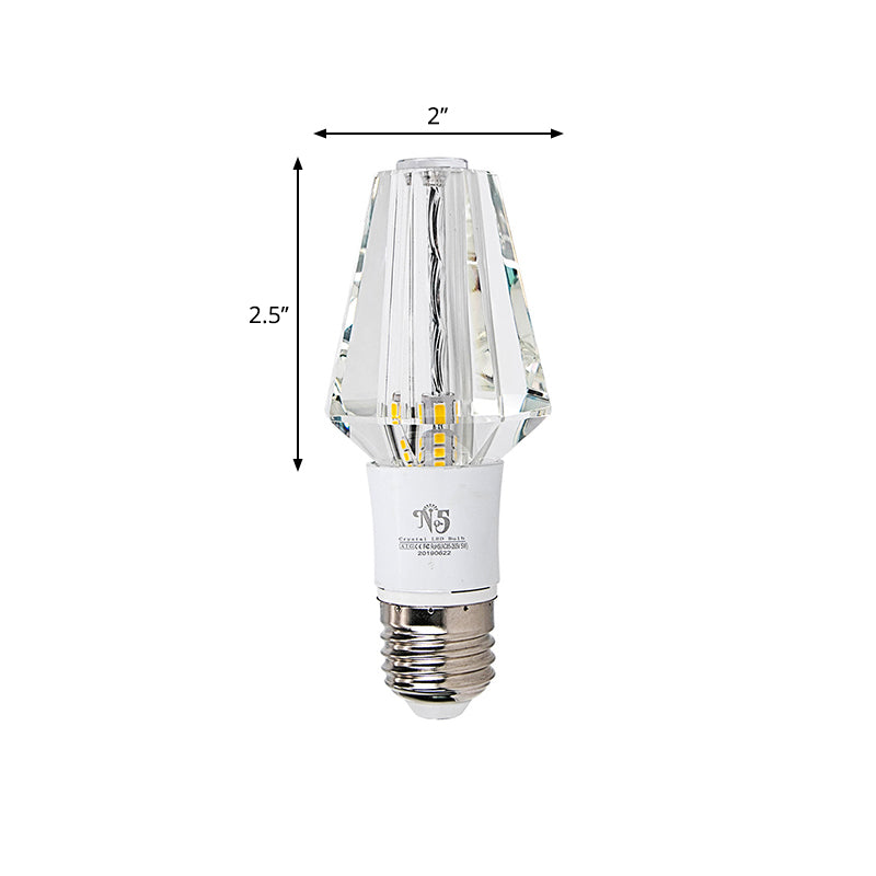 Clear Crystal Polyhedral Ceiling Lamp Minimalist LED Mini Flush Mount Lighting Fixture Clearhalo 'Ceiling Lights' 'Close To Ceiling Lights' 'Close to ceiling' 'Flush mount' Lighting' 2016566