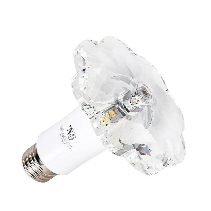 Clear Crystal Floweret Mini Flushmount Light Modernist LED Close to Ceiling Lamp for Doorway Clearhalo 'Ceiling Lights' 'Close To Ceiling Lights' 'Close to ceiling' 'Flush mount' Lighting' 2016585