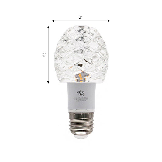 Pinecone Mini Flushmount Lighting Minimalist LED Clear Crystal Close to Ceiling Light for Porch Clearhalo 'Ceiling Lights' 'Close To Ceiling Lights' 'Close to ceiling' 'Flush mount' Lighting' 2016590