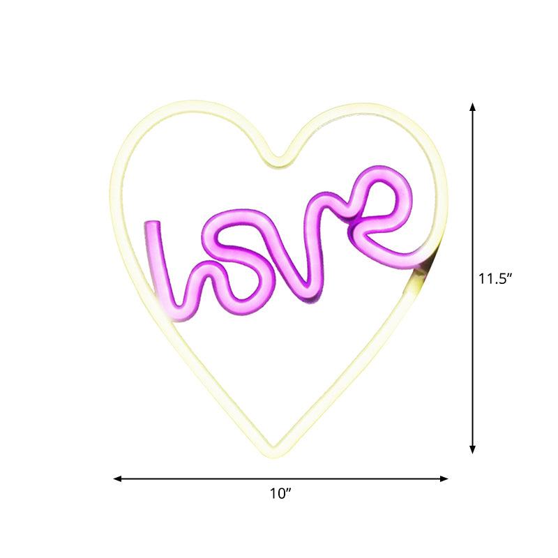 Plastic Animation Framework Night Lamp Minimalistic USB LED White Wall Night Lighting Clearhalo 'Night Lights' 'Wall Lights' Lighting' 2016675