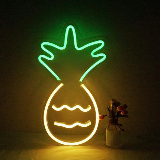 Plastic Pineapple Wall Night Lighting Contemporary LED Nightstand Lighting in White Clearhalo 'Night Lights' 'Wall Lights' Lighting' 2016742
