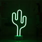 Cactus Shaped Plastic Nightstand Lamp Contemporary Battery Operated LED White Table Lighting Clearhalo 'Night Lights' 'Wall Lights' Lighting' 2016827