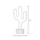 Cactus Shaped Plastic Nightstand Lamp Contemporary Battery Operated LED White Table Lighting Clearhalo 'Night Lights' 'Wall Lights' Lighting' 2016829