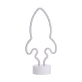 Rocket Baby Bedroom Wall Night Lamp Plastic LED Minimalist Nightstand Light in White Clearhalo 'Night Lights' 'Wall Lights' Lighting' 2016870