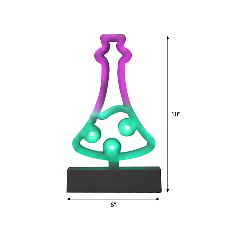 Geometrical Plastic Night Table Light Modern LED White Nightstand Lamp for Bedroom Clearhalo 'Night Lights' 'Wall Lights' Lighting' 2016967