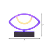 Geometrical Plastic Night Table Light Modern LED White Nightstand Lamp for Bedroom Clearhalo 'Night Lights' 'Wall Lights' Lighting' 2016973