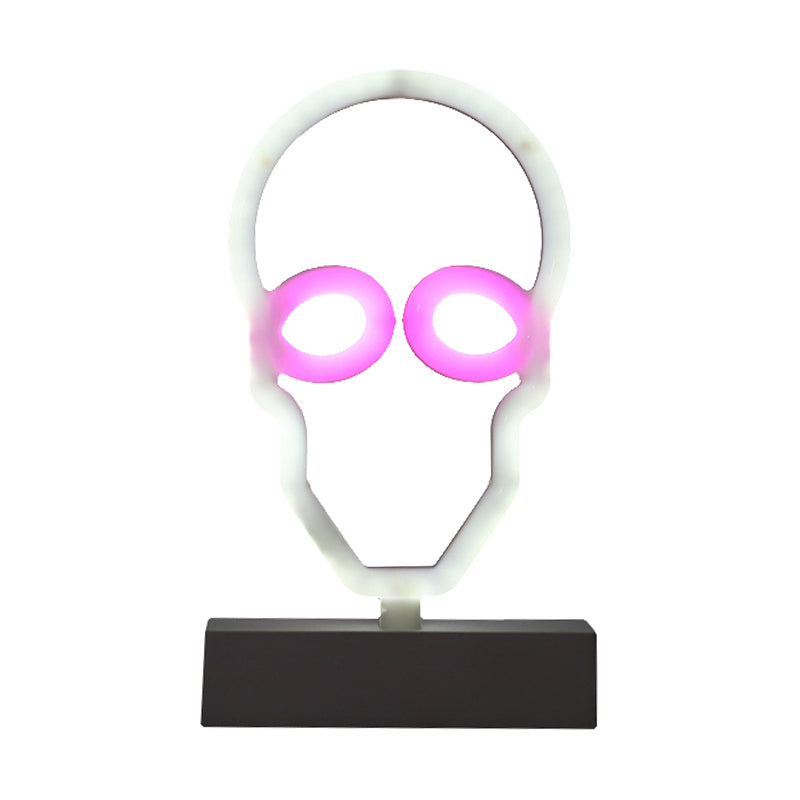 Geometrical Plastic Night Table Light Modern LED White Nightstand Lamp for Bedroom Clearhalo 'Night Lights' 'Wall Lights' Lighting' 2016978