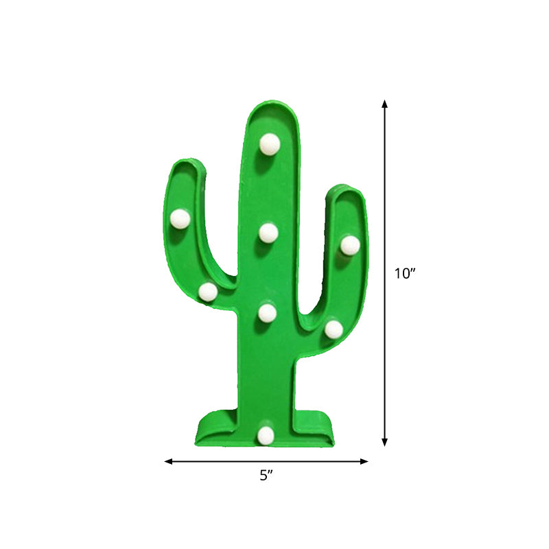 Animal and Plant Night Light Cartoon Plastic Battery Operated LED Green Wall Night Lamp Clearhalo 'Night Lights' 'Wall Lights' Lighting' 2017129