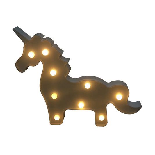 Unicorn Shade Nightstand Lighting Simple Plastic Baby Bedroom LED Wall Lamp Clearhalo 'Night Lights' 'Wall Lights' Lighting' 2017162