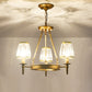 Faceted Crystal Hanging Lamp Kit Classic Conic Living Room Chandelier Lighting with Metal Ring Design Clearhalo 'Ceiling Lights' 'Chandeliers' Lighting' options 2017241