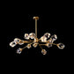 6/15/18 Lights Ceiling Chandelier Post-Modern Branched Crystal Block Hanging Light in Brass Clearhalo 'Ceiling Lights' 'Chandeliers' 'Modern Chandeliers' 'Modern' Lighting' 2017450