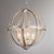 4-Bulb Hanging Lamp Kit Rustic Bedroom Candle Pendant Chandelier with Spherical Wood Shade Distressed Wood Clearhalo 'Ceiling Lights' 'Chandeliers' Lighting' options 2017579_6975174b-74f4-49c2-8525-24fab96a291a