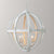 4-Bulb Hanging Lamp Kit Rustic Bedroom Candle Pendant Chandelier with Spherical Wood Shade White Clearhalo 'Ceiling Lights' 'Chandeliers' Lighting' options 2017582_3ecea2a1-4010-4726-b975-192ca546f3ca
