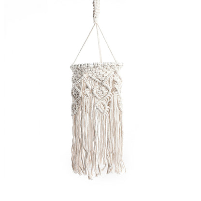 White Woven Fringe Drop Pendant Classic Hemp Rope 1 Bulb Living Room Hanging Ceiling Light White Clearhalo 'Ceiling Lights' 'Pendant Lights' 'Pendants' Lighting' 2017732_74e5e169-c463-4792-a929-d28cdcfbde91