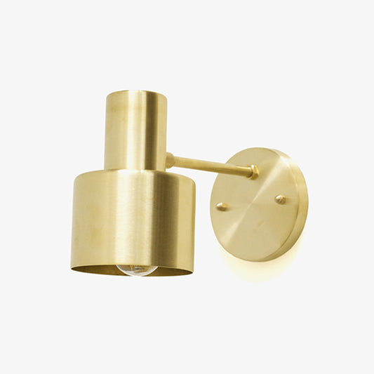 Grenade Shade Wall Light Sconce Modern Metal 1 Head Corridor Wall Mounted Lighting in Brass Clearhalo 'Cast Iron' 'Glass' 'Industrial' 'Modern wall lights' 'Modern' 'Tiffany' 'Traditional wall lights' 'Wall Lamps & Sconces' 'Wall Lights' Lighting' 2017938