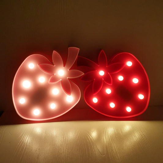Fruit and Animal Baby Room Night Light Plastic LED Minimalist Nightstand Lighting Clearhalo 'Night Lights' 'Wall Lights' Lighting' 2018049
