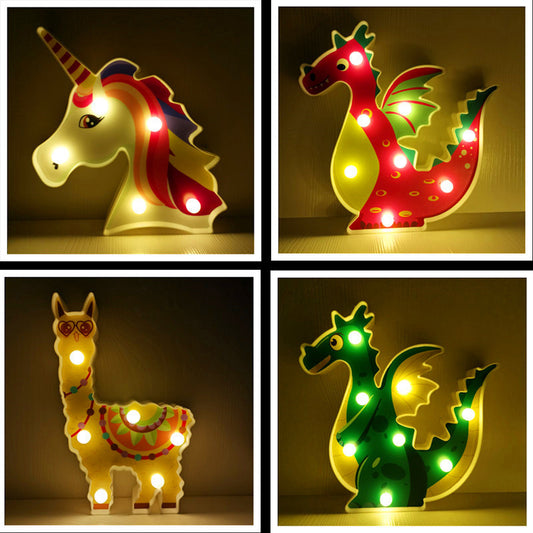Modernist LED Nightstand Lamp Animal Wall Night Lamp with Plastic Shade for Girls Bedroom Clearhalo 'Night Lights' 'Wall Lights' Lighting' 2018080