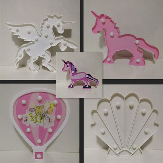 Simple Animal Nightstand Lighting Plastic Children Bedroom LED Night Lamp Clearhalo 'Night Lights' 'Wall Lights' Lighting' 2018085