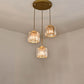 Crystal Geometrical Cluster Pendant Traditional 3-Light Dining Room Ceiling Lamp Gold Round Clearhalo 'Ceiling Lights' 'Pendant Lights' 'Pendants' Lighting' 2018217_95ae1821-c9cc-4baf-b036-294396d637e3