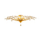 Crystal Branches Ceiling Chandelier Traditional Dining Room Pendant Lighting Fixture 6 Gold Clearhalo 'Ceiling Lights' 'Chandeliers' Lighting' options 2018378_871ade14-d3e8-4820-b90b-6b57e137213e