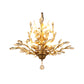 Crystal Branches Ceiling Chandelier Traditional Dining Room Pendant Lighting Fixture 7 Gold Clearhalo 'Ceiling Lights' 'Chandeliers' Lighting' options 2018379_8e98f83c-e003-4e3a-8405-e27cc35e2833