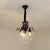 Metal Drop Pendant Branches Traditional Chandelier Lighting Fixture with Crystal Draping Black 12.5" Clearhalo 'Ceiling Lights' 'Chandeliers' Lighting' options 2018487_3c26a1d1-a04a-4e47-8fb7-d342d783218d
