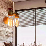 Curved Pipe Metal Wall Lighting Factory 2 Heads Dining Room Wall Light Sconce in Rust with Valve Decoration Clearhalo 'Art deco wall lights' 'Cast Iron' 'Glass' 'Industrial wall lights' 'Industrial' 'Middle century wall lights' 'Modern' 'Rustic wall lights' 'Tiffany' 'Traditional wall lights' 'Wall Lamps & Sconces' 'Wall Lights' Lighting' 2018544