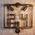 3 Bulbs Wall Mount Light Warehouse Square Frame Metal Wall Lighting Fixture Bronze Clearhalo 'Art deco wall lights' 'Cast Iron' 'Glass' 'Industrial wall lights' 'Industrial' 'Middle century wall lights' 'Modern' 'Rustic wall lights' 'Tiffany' 'Traditional wall lights' 'Wall Lamps & Sconces' 'Wall Lights' Lighting' 2018555
