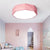 16"/20" Dia Pink/Yellow/Blue/Green Hexagon Ceiling Light Macaron Acrylic LED Flush Mount Light in Third Gear/Warm/White Light for Girls Bedroom Pink Clearhalo 'Ceiling Lights' 'Close To Ceiling Lights' 'Close to ceiling' 'Flush mount' Lighting' 202093