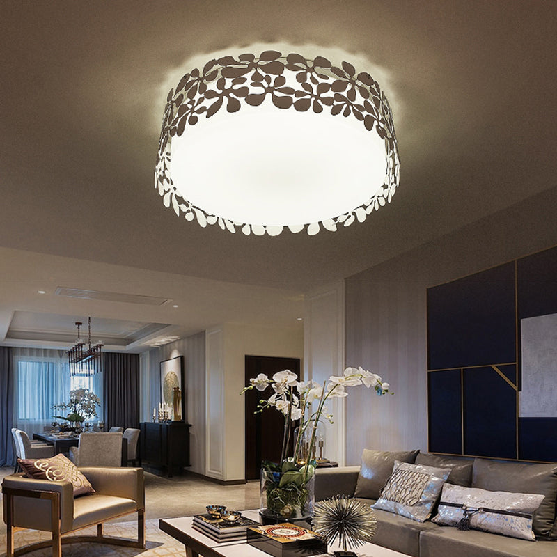 Circle Kid Bedroom Flushmount Ceiling Light Acrylic Nordic Flushmount Light in White White White Clearhalo 'Ceiling Lights' 'Close To Ceiling Lights' 'Close to ceiling' 'Flush mount' Lighting' 202237