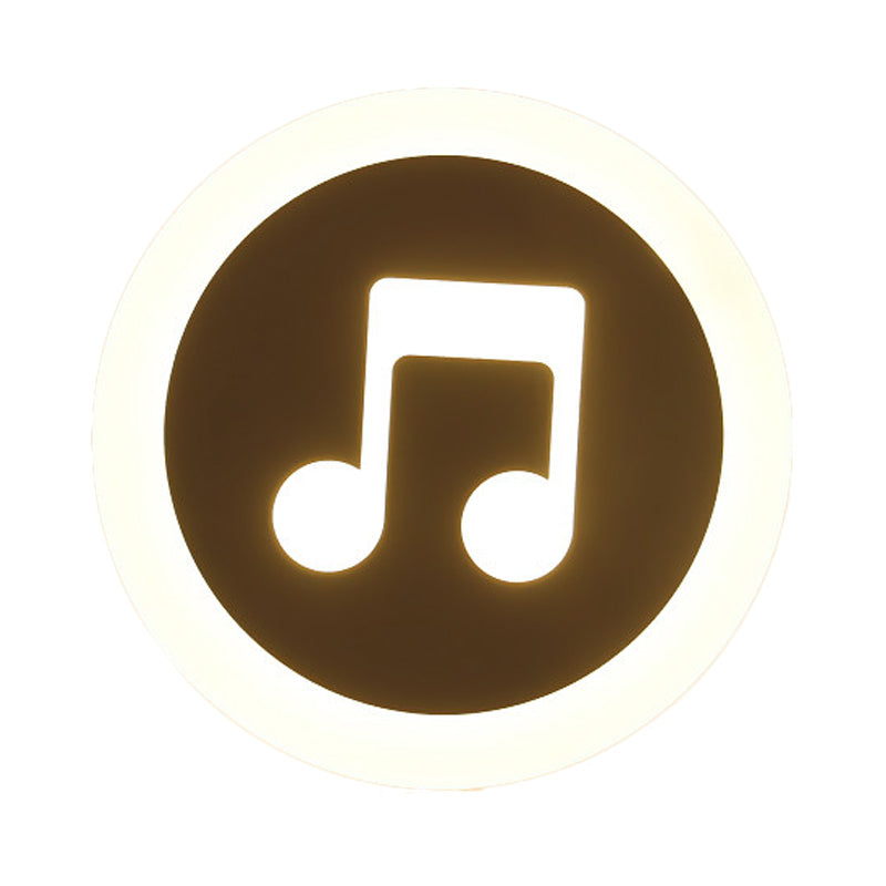 Slim Panel Wall Light Lovely Acrylic Sconce Light in White for Kindergarten Baby Bedroom Clearhalo 'Wall Lamps & Sconces' 'Wall Lights' Lighting' 202281