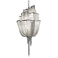 Aluminum Flow Chandelier Lighting Contemporary LED Pendant Light Kit for Living Room Clearhalo 'Ceiling Lights' 'Chandeliers' 'Modern Chandeliers' 'Modern' Lighting' 2024291