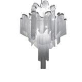 Cascading Aluminum Ceiling Chandelier Nordic LED Pendant Light Fixture for Living Room Clearhalo 'Ceiling Lights' 'Chandeliers' 'Modern Chandeliers' 'Modern' Lighting' 2024322