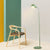Metal Dome Shade Floor Lamp Contemporary 1-Head Standing Light with Flexible Gooseneck Arm Green Clearhalo 'Floor Lamps' 'Lamps' Lighting' 2024486