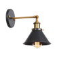 Metal Straight Arm Wall Lighting Fixture Factory 1 Bulb Dining Room Wall Mounted Light in Black and Brass Clearhalo 'Art deco wall lights' 'Cast Iron' 'Glass' 'Industrial wall lights' 'Industrial' 'Middle century wall lights' 'Modern' 'Rustic wall lights' 'Tiffany' 'Traditional wall lights' 'Wall Lamps & Sconces' 'Wall Lights' Lighting' 2024673
