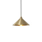 Cone Dining Room Pendant Lamp Rustic Metallic 1 Bulb Brass Finish Down Lighting Clearhalo 'Art Deco Pendants' 'Cast Iron' 'Ceiling Lights' 'Ceramic' 'Crystal' 'Industrial Pendants' 'Industrial' 'Metal' 'Middle Century Pendants' 'Pendant Lights' 'Pendants' 'Tiffany' Lighting' 2024780
