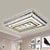 Rectangle Living Room Ceiling Fixture Clear Crystal LED Modern Flush Mount Light Clear B Clearhalo 'Ceiling Lights' 'Close To Ceiling Lights' 'Close to ceiling' 'Flush mount' Lighting' 2024982