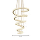 Spiral Chandelier Lamp Minimal Clear Crystal LED Pendant Light Kit for Living Room Clearhalo 'Ceiling Lights' 'Chandeliers' 'Clear' 'Industrial' 'Modern Chandeliers' 'Modern' 'Tiffany' 'Traditional Chandeliers' Lighting' 2025087