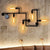 Black Water Pipe Wall Sconce Lighting Industrial Iron Restaurant Wall Light Fixture Black B Clearhalo 'Art deco wall lights' 'Cast Iron' 'Glass' 'Industrial wall lights' 'Industrial' 'Middle century wall lights' 'Modern' 'Rustic wall lights' 'Tiffany' 'Traditional wall lights' 'Wall Lamps & Sconces' 'Wall Lights' Lighting' 2025150