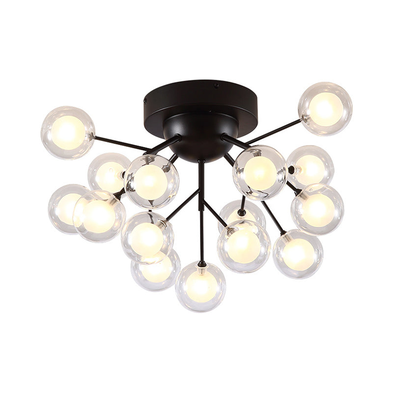 Branching Flushmount Light Modernist LED Metallic Close to Ceiling Lamp for Bedroom Clearhalo 'Ceiling Lights' 'Close To Ceiling Lights' 'Close to ceiling' 'Flush mount' Lighting' 2025231