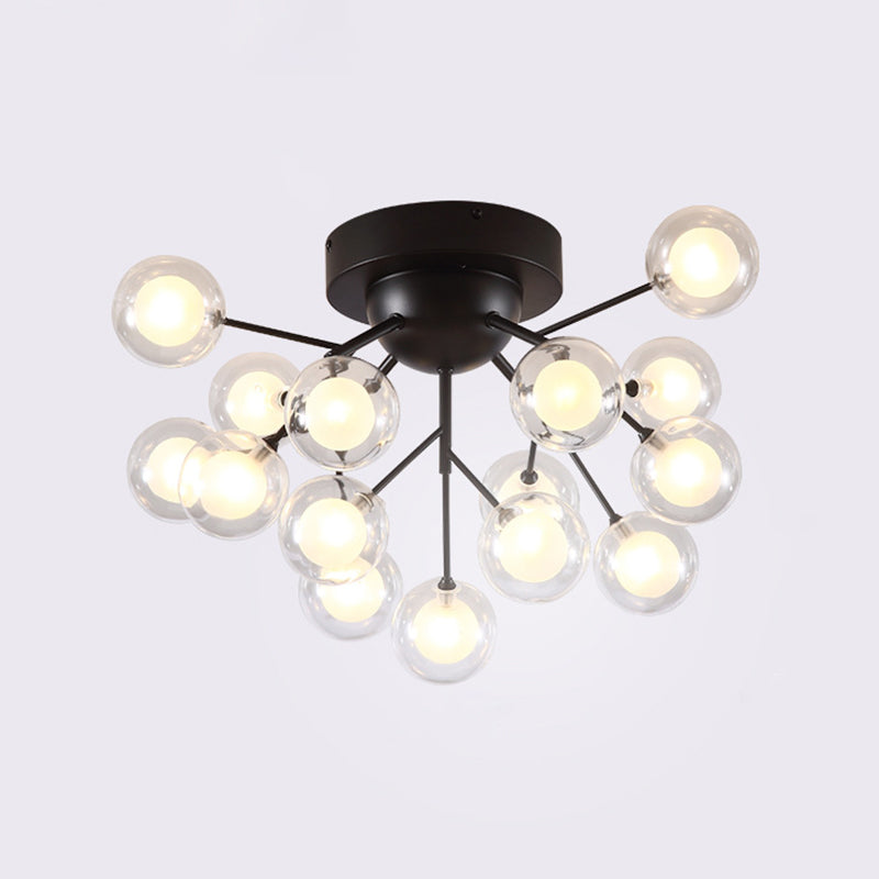 Branching Flushmount Light Modernist LED Metallic Close to Ceiling Lamp for Bedroom Clearhalo 'Ceiling Lights' 'Close To Ceiling Lights' 'Close to ceiling' 'Flush mount' Lighting' 2025232