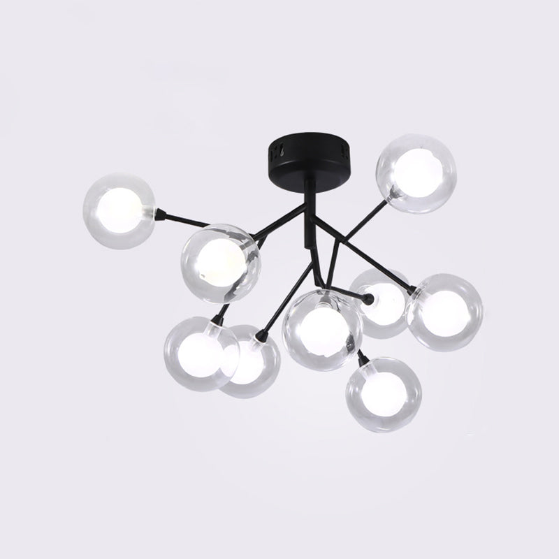 Branching Flushmount Light Modernist LED Metallic Close to Ceiling Lamp for Bedroom Clearhalo 'Ceiling Lights' 'Close To Ceiling Lights' 'Close to ceiling' 'Flush mount' Lighting' 2025239