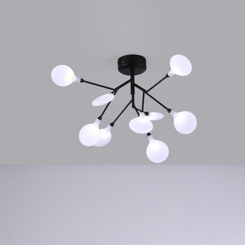 Branching Flushmount Light Modernist LED Metallic Close to Ceiling Lamp for Bedroom Clearhalo 'Ceiling Lights' 'Close To Ceiling Lights' 'Close to ceiling' 'Flush mount' Lighting' 2025241