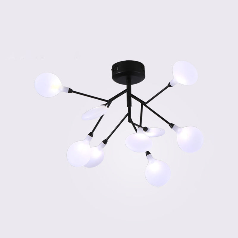 Branching Flushmount Light Modernist LED Metallic Close to Ceiling Lamp for Bedroom Clearhalo 'Ceiling Lights' 'Close To Ceiling Lights' 'Close to ceiling' 'Flush mount' Lighting' 2025243