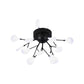 Branching Flushmount Light Modernist LED Metallic Close to Ceiling Lamp for Bedroom 15 Black Leaf Clearhalo 'Ceiling Lights' 'Close To Ceiling Lights' 'Close to ceiling' 'Flush mount' Lighting' 2025247