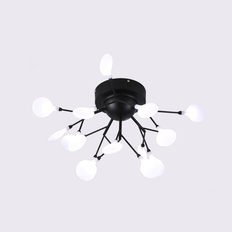 Branching Flushmount Light Modernist LED Metallic Close to Ceiling Lamp for Bedroom Clearhalo 'Ceiling Lights' 'Close To Ceiling Lights' 'Close to ceiling' 'Flush mount' Lighting' 2025248