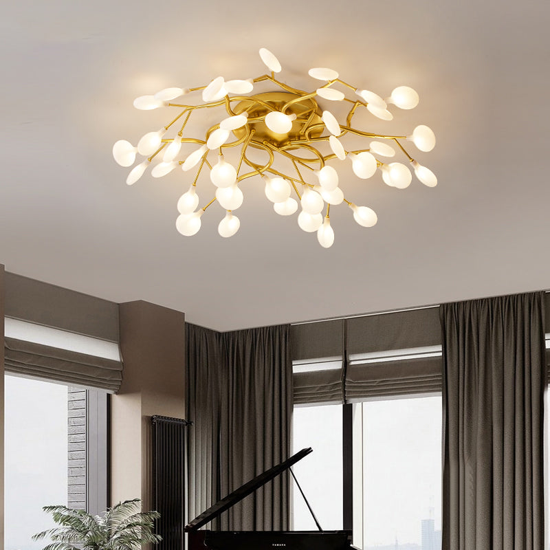 Firefly Flush Ceiling Light Contemporary Metal Living Room LED Flush Mount Lighting Clearhalo 'Ceiling Lights' 'Close To Ceiling Lights' 'Close to ceiling' 'Flush mount' Lighting' 2025258