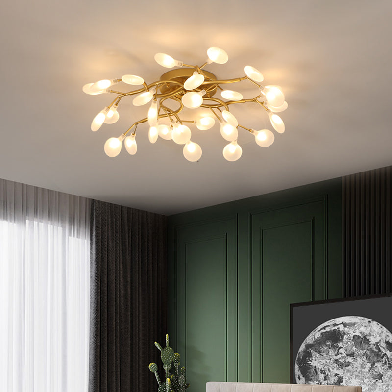 Firefly Flush Ceiling Light Contemporary Metal Living Room LED Flush Mount Lighting Clearhalo 'Ceiling Lights' 'Close To Ceiling Lights' 'Close to ceiling' 'Flush mount' Lighting' 2025263