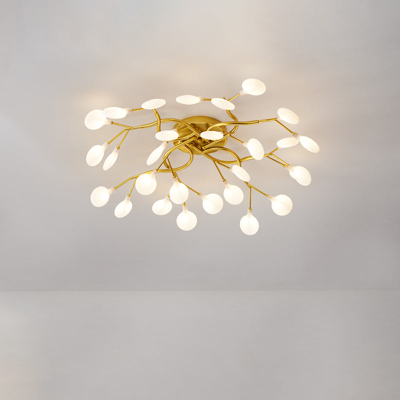 Firefly Flush Ceiling Light Contemporary Metal Living Room LED Flush Mount Lighting Clearhalo 'Ceiling Lights' 'Close To Ceiling Lights' 'Close to ceiling' 'Flush mount' Lighting' 2025264