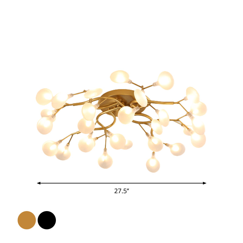 Firefly Flush Ceiling Light Contemporary Metal Living Room LED Flush Mount Lighting Clearhalo 'Ceiling Lights' 'Close To Ceiling Lights' 'Close to ceiling' 'Flush mount' Lighting' 2025266